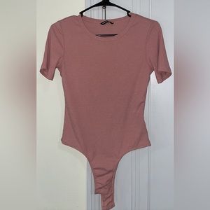 Shein Dusty Pink Bodysuit Size M